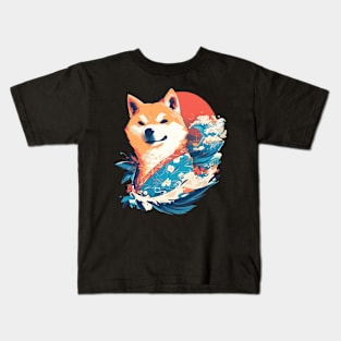 shiba inu Kids T-Shirt